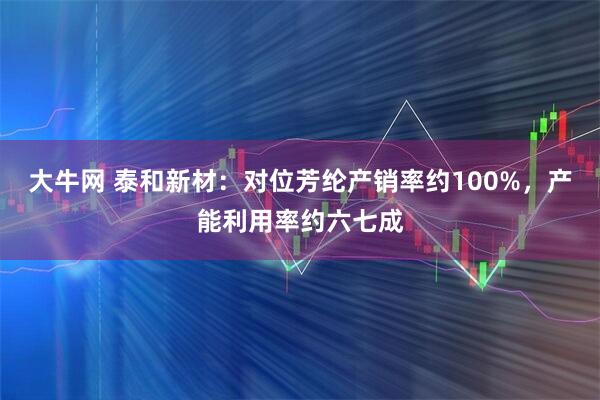 大牛网 泰和新材：对位芳纶产销率约100%，产能利用率约六七成